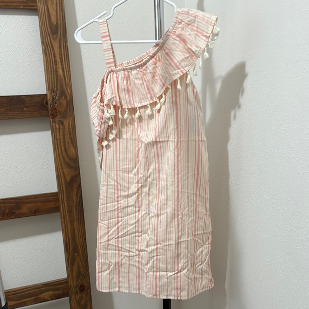 Art Class Pink One-Shoulder Sundress